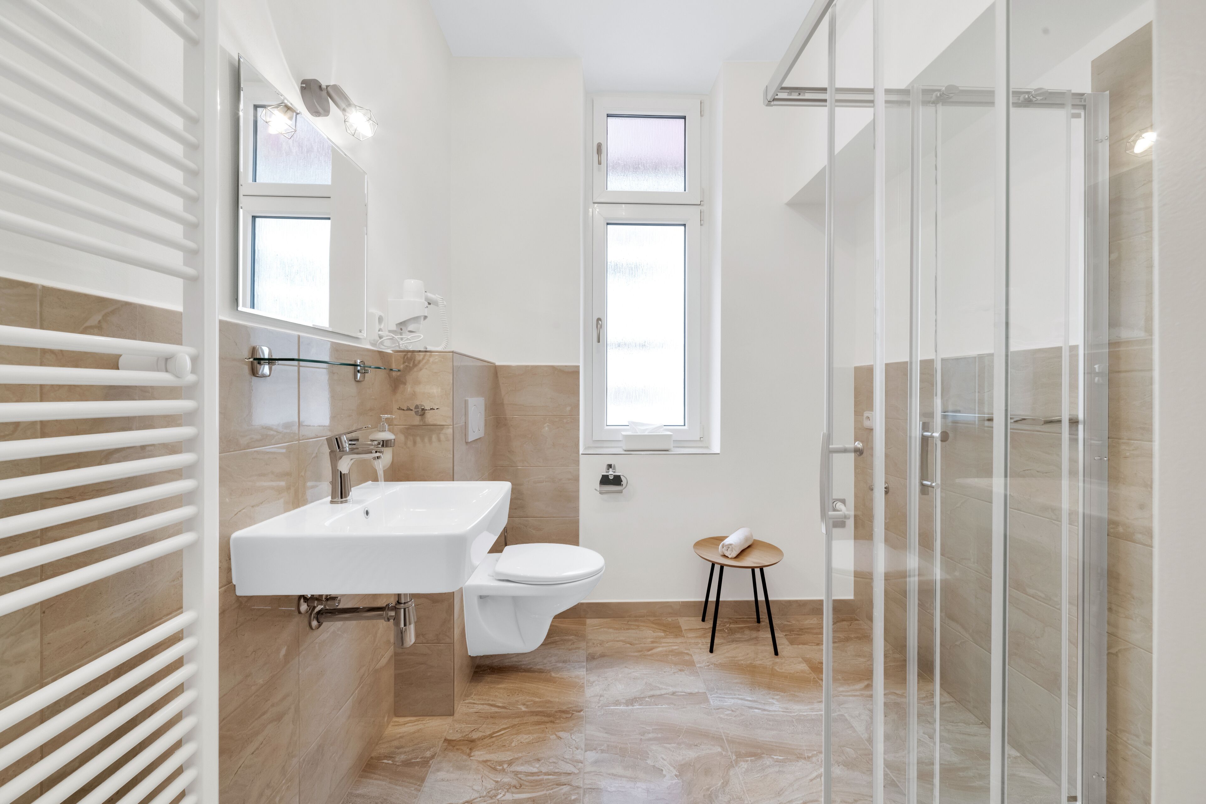 Estúdio | Banheiro | Chuveiro/banheira combinados, secador de cabelo, toalhas de banho 