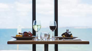 Local and international cuisine, ocean views