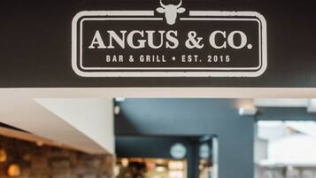 Breakfast, lunch and dinner served