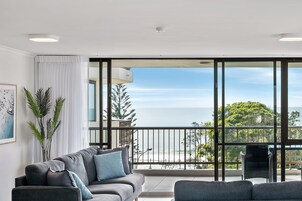 One-Bedroom Apartment - Superior Ocean View | Living area | 55-inch flat-screen TV with cable channels, TV