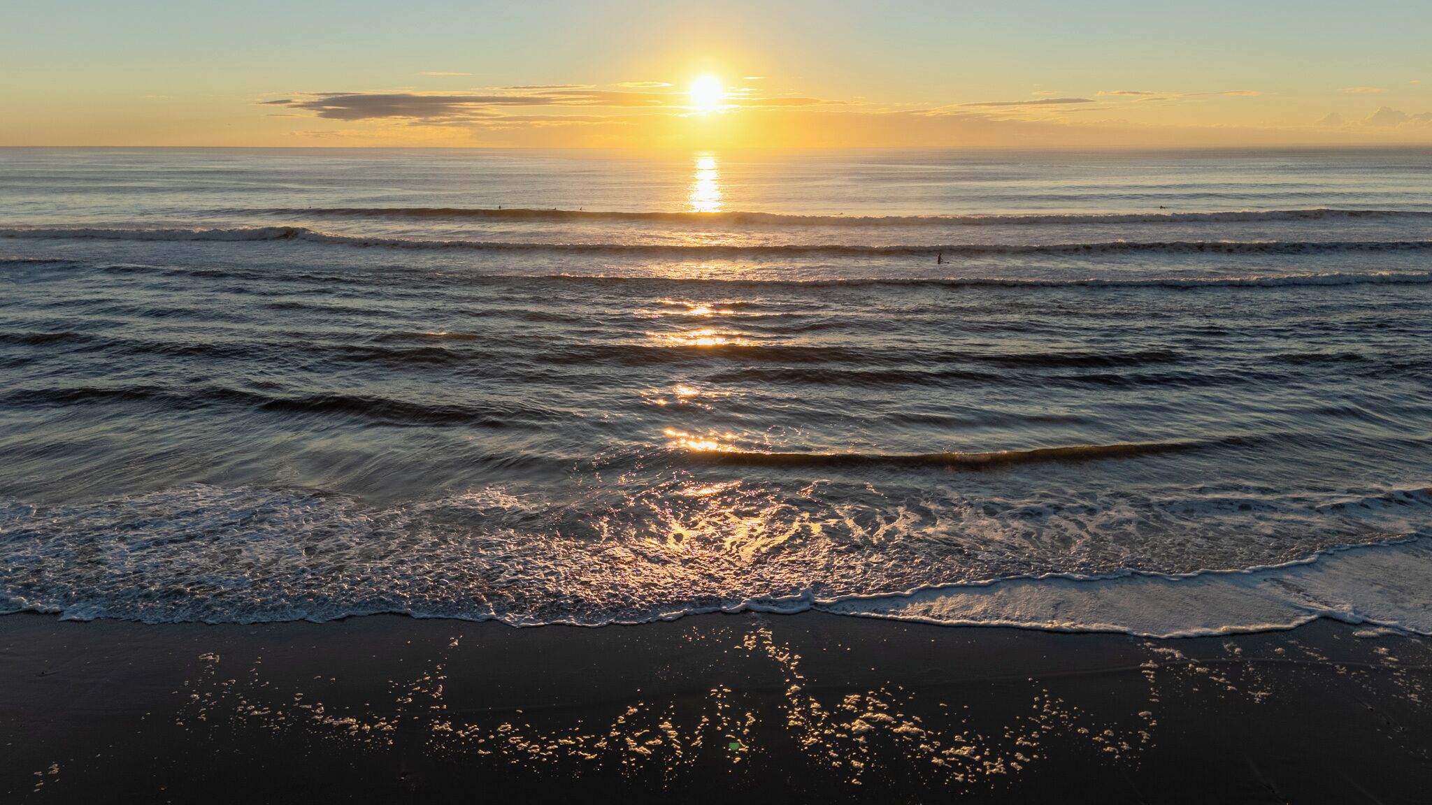 Vlak bij het strand
