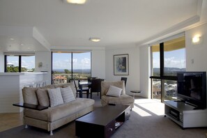 2 Bedroom Superior Apartment | Living area | Flat-screen TV, DVD player