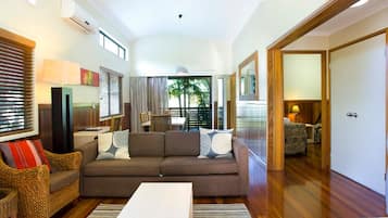 Villa, 2 Bedrooms (Access Villa) | Living area | Flat-screen TV, DVD player