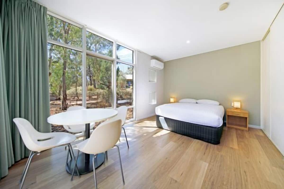 Blackout curtains, iron/ironing board, bed sheets