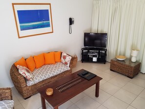 Standard Apartment, 2 Bedrooms | Living area | LCD TV