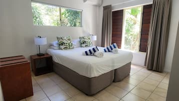 In-room safe, blackout curtains, iron/ironing board, cots/infant beds