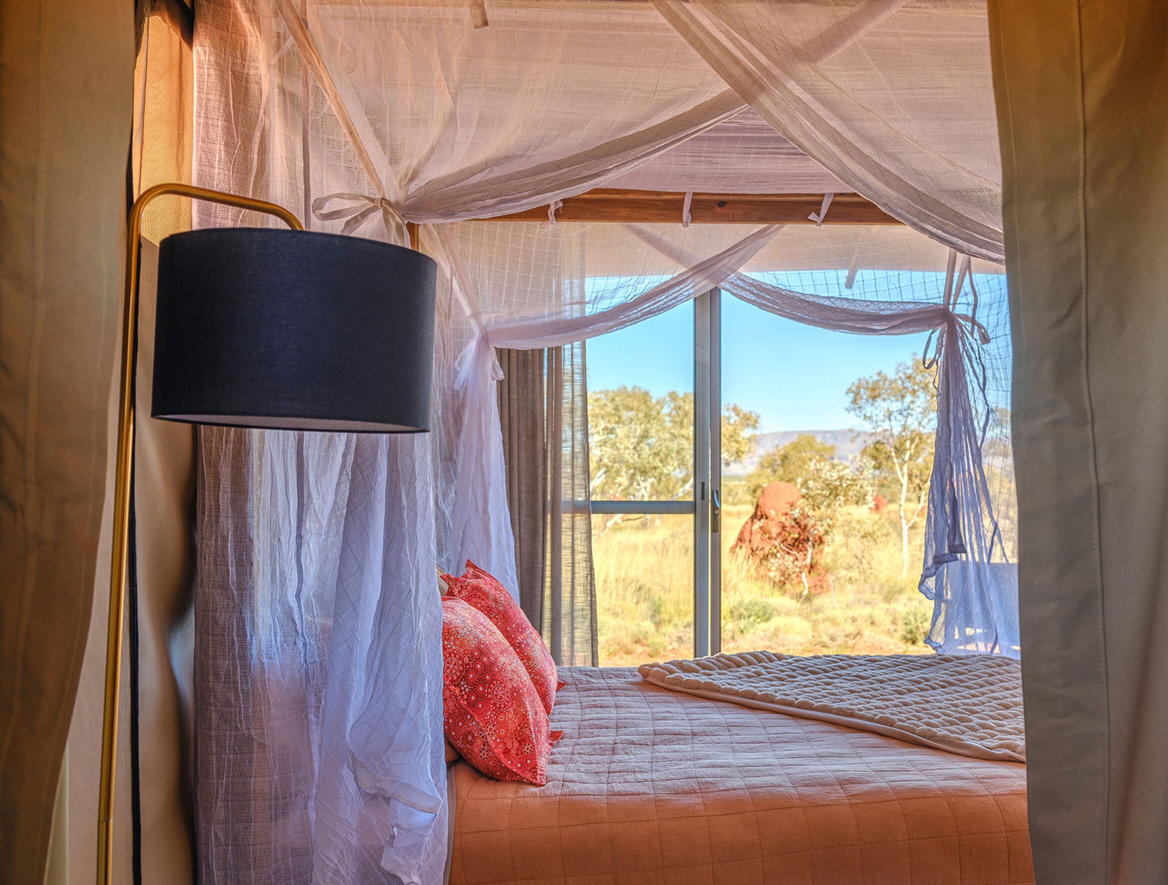 luxury tent | 1 bedroom, in-room safe, bed sheets
