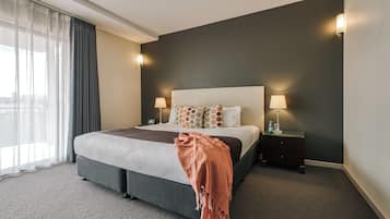 Superior One Bedroom Apartment | Pillowtop beds, blackout drapes, soundproofing, iron/ironing board