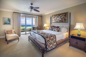 Hotel room view looking out at OUTRIGGER Honua Kai Resort & Spa