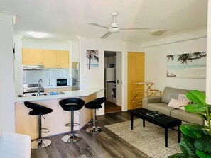 高级公寓 | 私人厨房 | 冰箱、微波炉、电热水壶、烤面包机