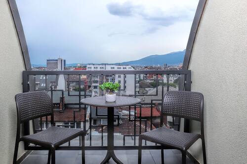 Presidential Apartment, 1 Bedroom, 2 Bathrooms | Balcony view