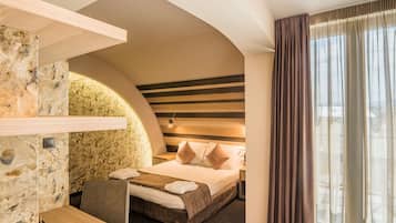 Ropa de cama de alta calidad y minibar