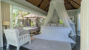 One-Bedroom Luxury Pool Villa with Free Airport Transfer | Premium bedding, minibar, in-room safe, desk