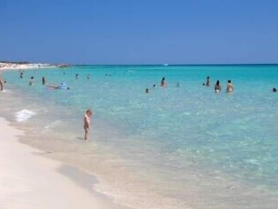 Beach nearby, white sand