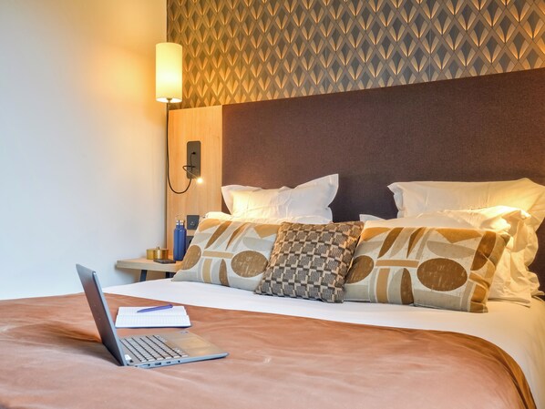 Apartamento, 1 quarto | Roupas de cama premium, camas com colchões pillow-top