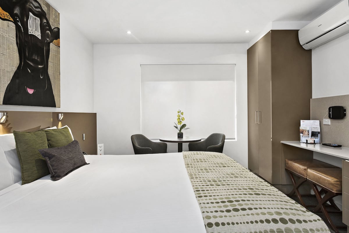 Premium bedding, pillow-top beds, minibar, desk