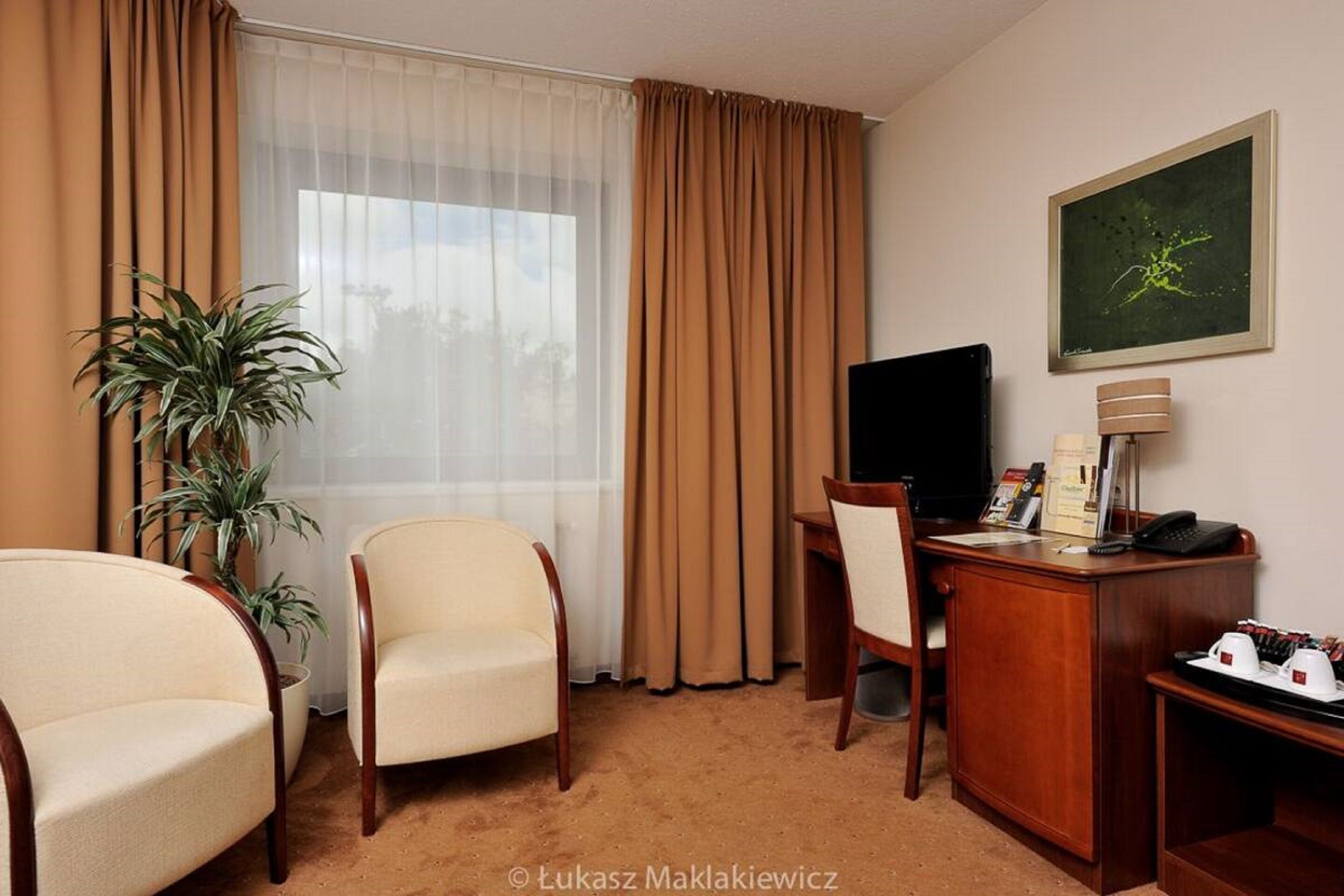 classic suite | living room | 32-inch lcd tv with satellite channels, tv, books