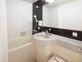 Double Room, Non Smoking | Bathroom | Combined shower/tub, hair dryer, slippers, electronic bidet