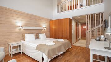 Desk, free WiFi, bed sheets