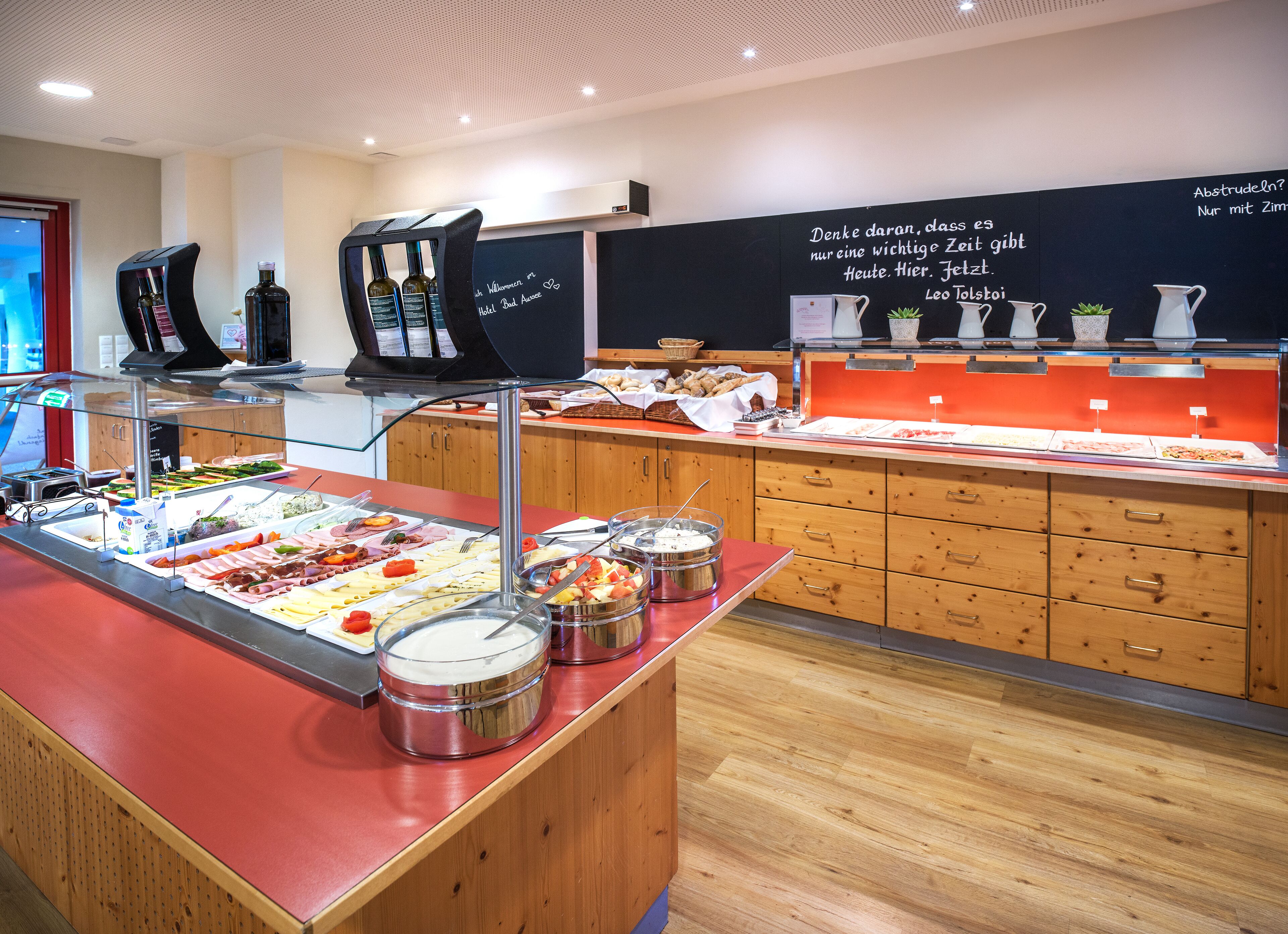 daily buffet breakfast (eur 18 per person)