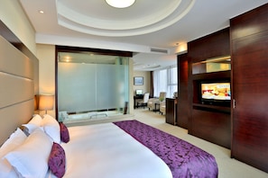 Chambre Élite | Literie de qualité supérieure, couette en duvet d'oie, surmatelas