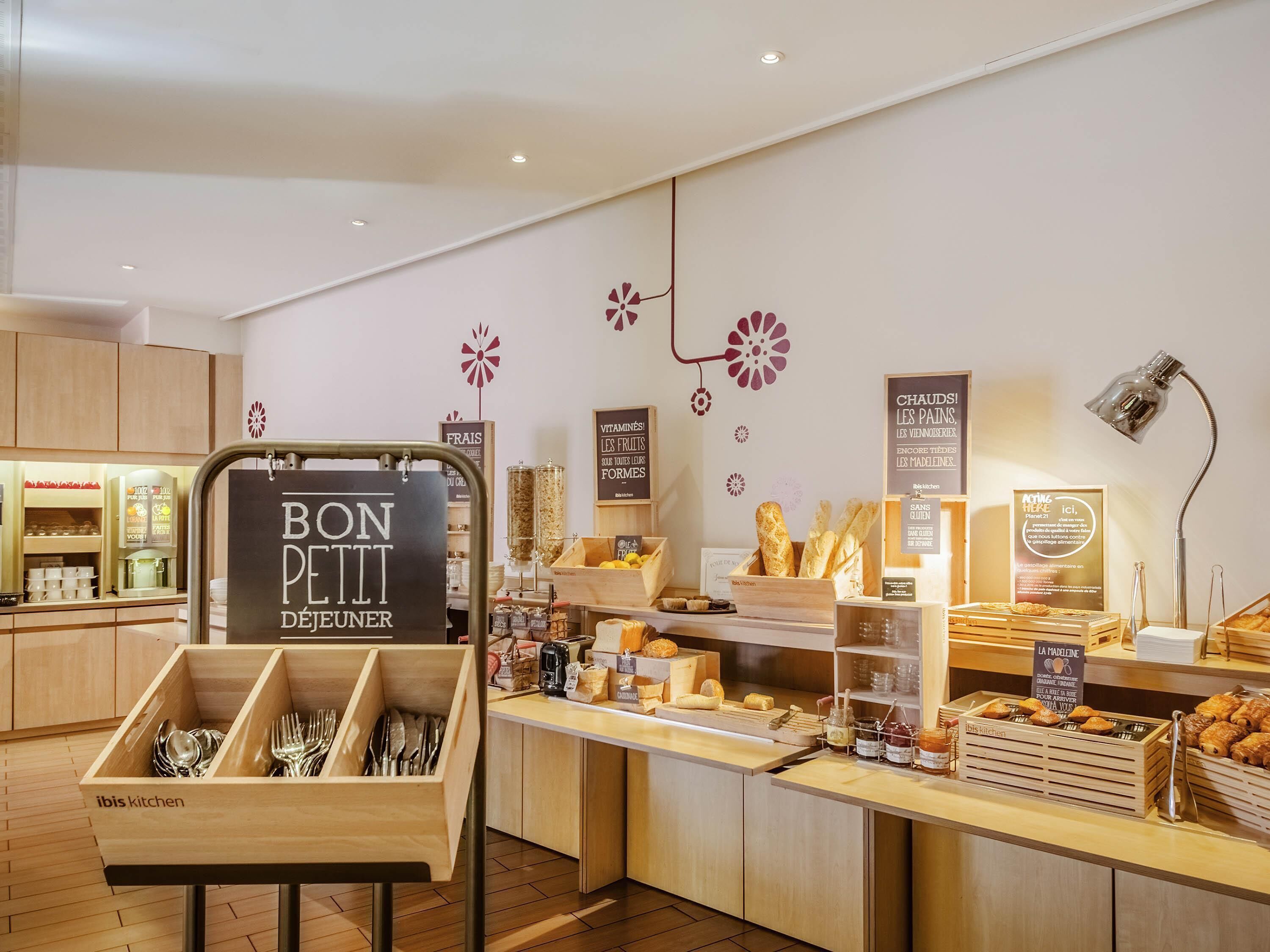 daily buffet breakfast (eur 12.90 per person)