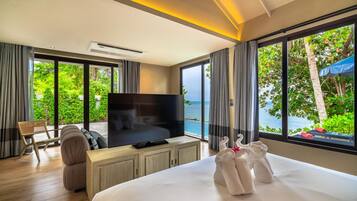 Ropa de cama de alta calidad, camas Select Comfort y minibar