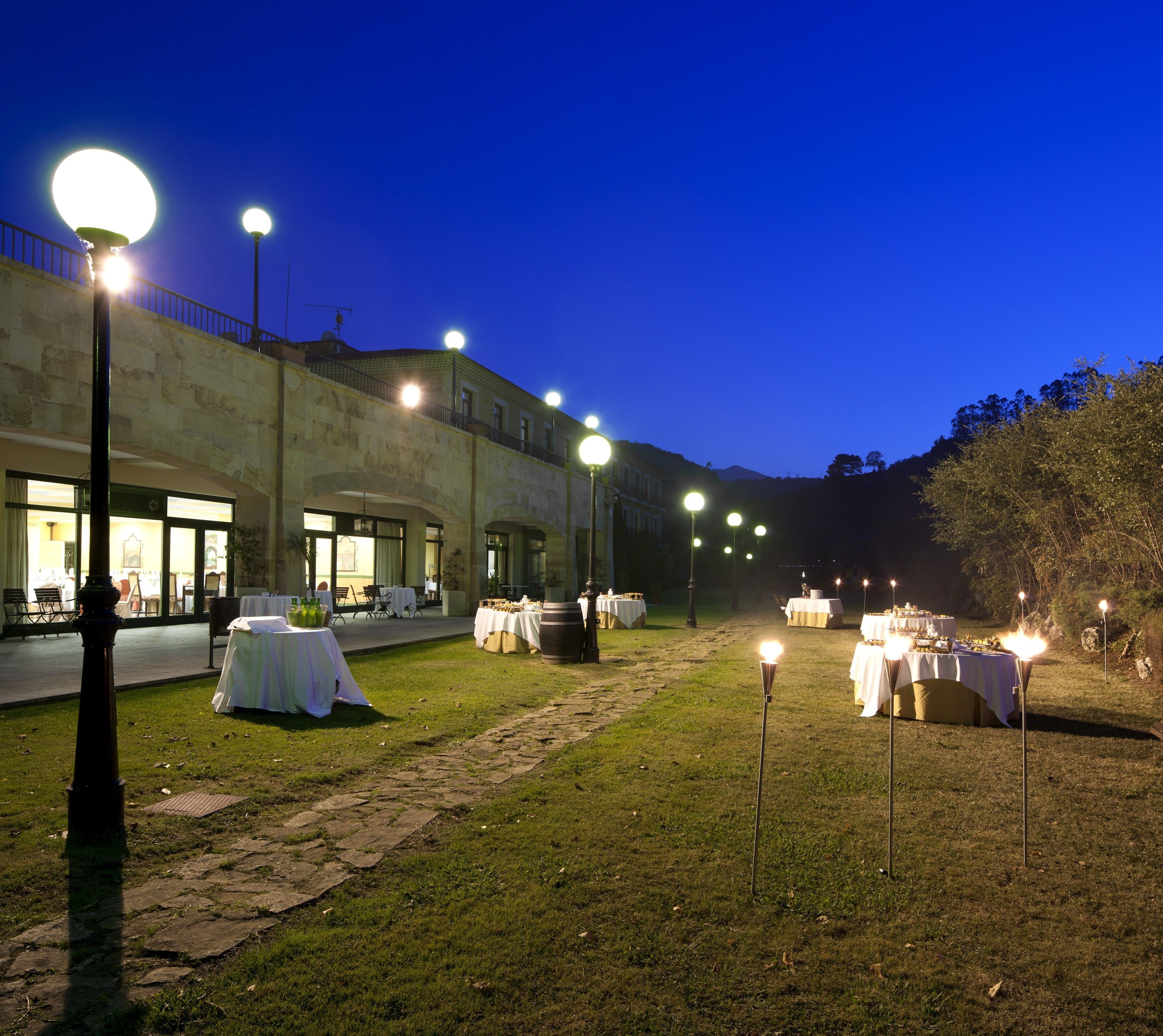 front of property – evening/night