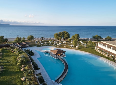 Aerial view. Giannoulis – Cavo Spada Luxury Sports & Leisure Resort & Spa