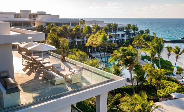 Penthouse, 3 Bedrooms, Non Smoking, Ocean View (Two Kings & Two Queen beds) | Terrace/patio