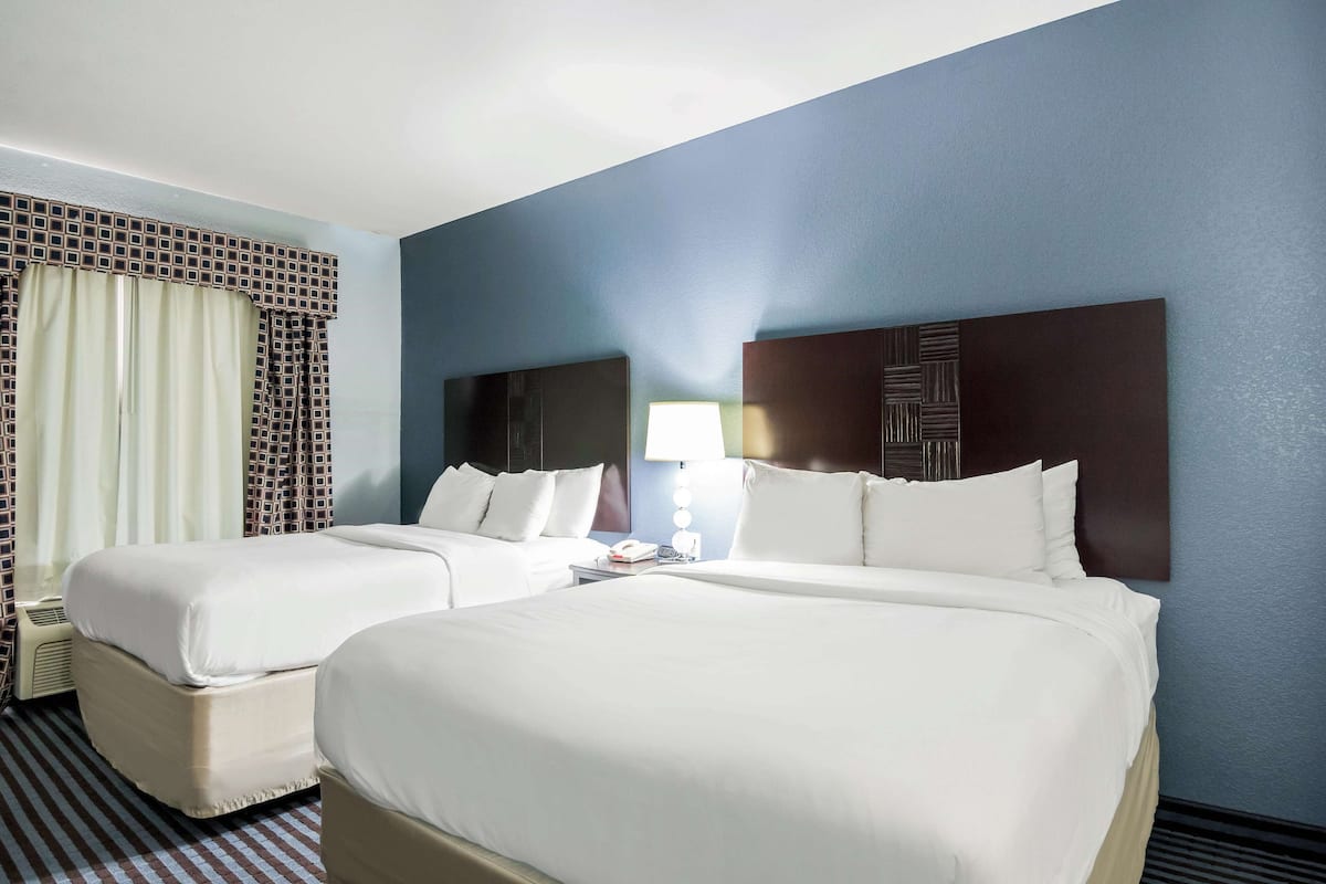 Pillow-top beds, desk, laptop workspace, free WiFi