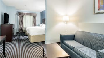 Pillowtop beds, desk, laptop workspace, free WiFi