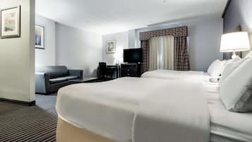 Pillow-top beds, desk, laptop workspace, free WiFi