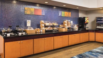 Free daily buffet breakfast