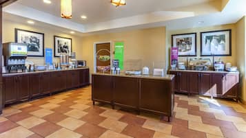Free daily buffet breakfast
