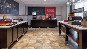 Free daily buffet breakfast