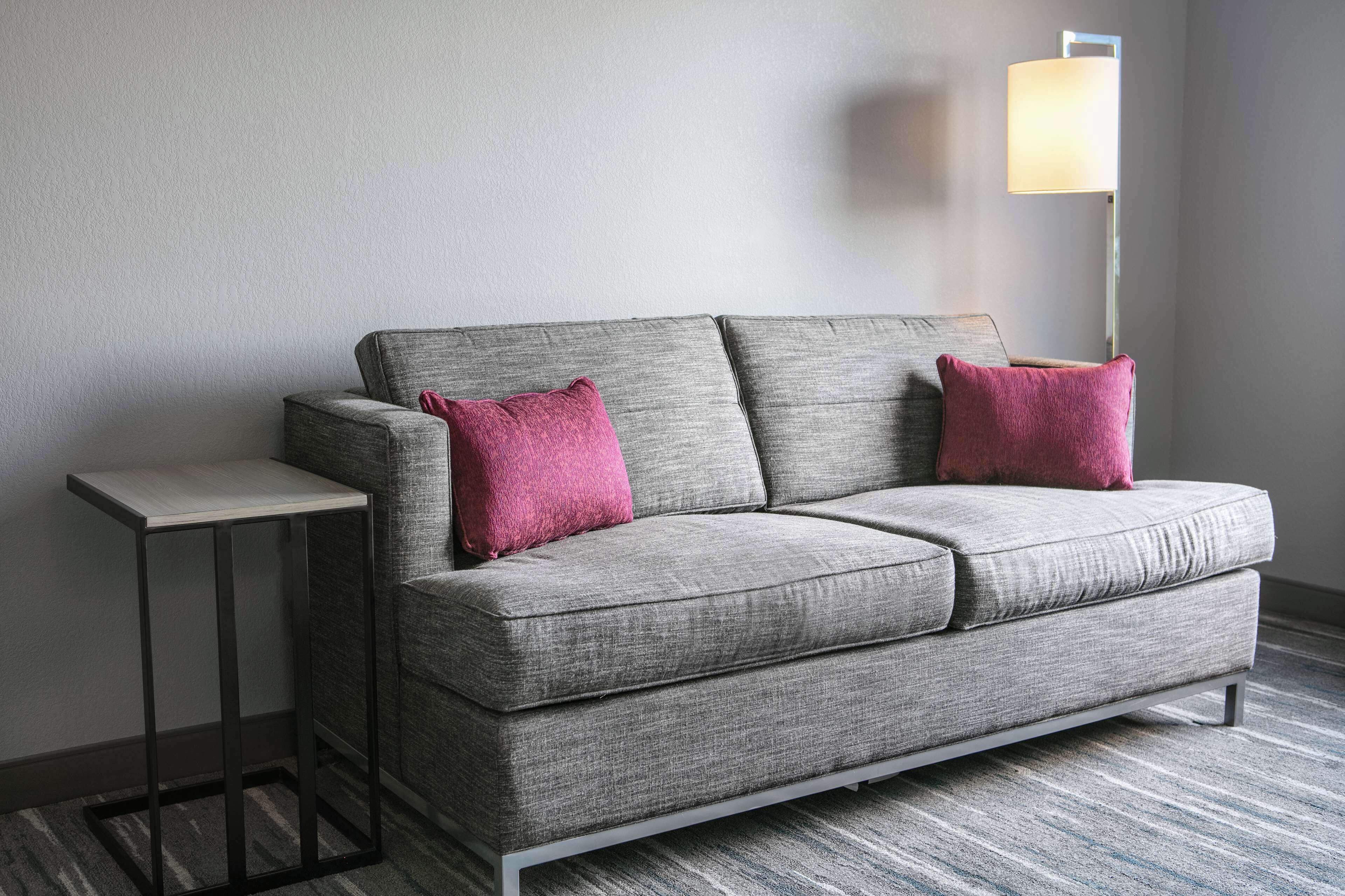 studio, 1 king bed with sofa bed, non smoking | living area | 49-inch lcd tv with digital channels, tv