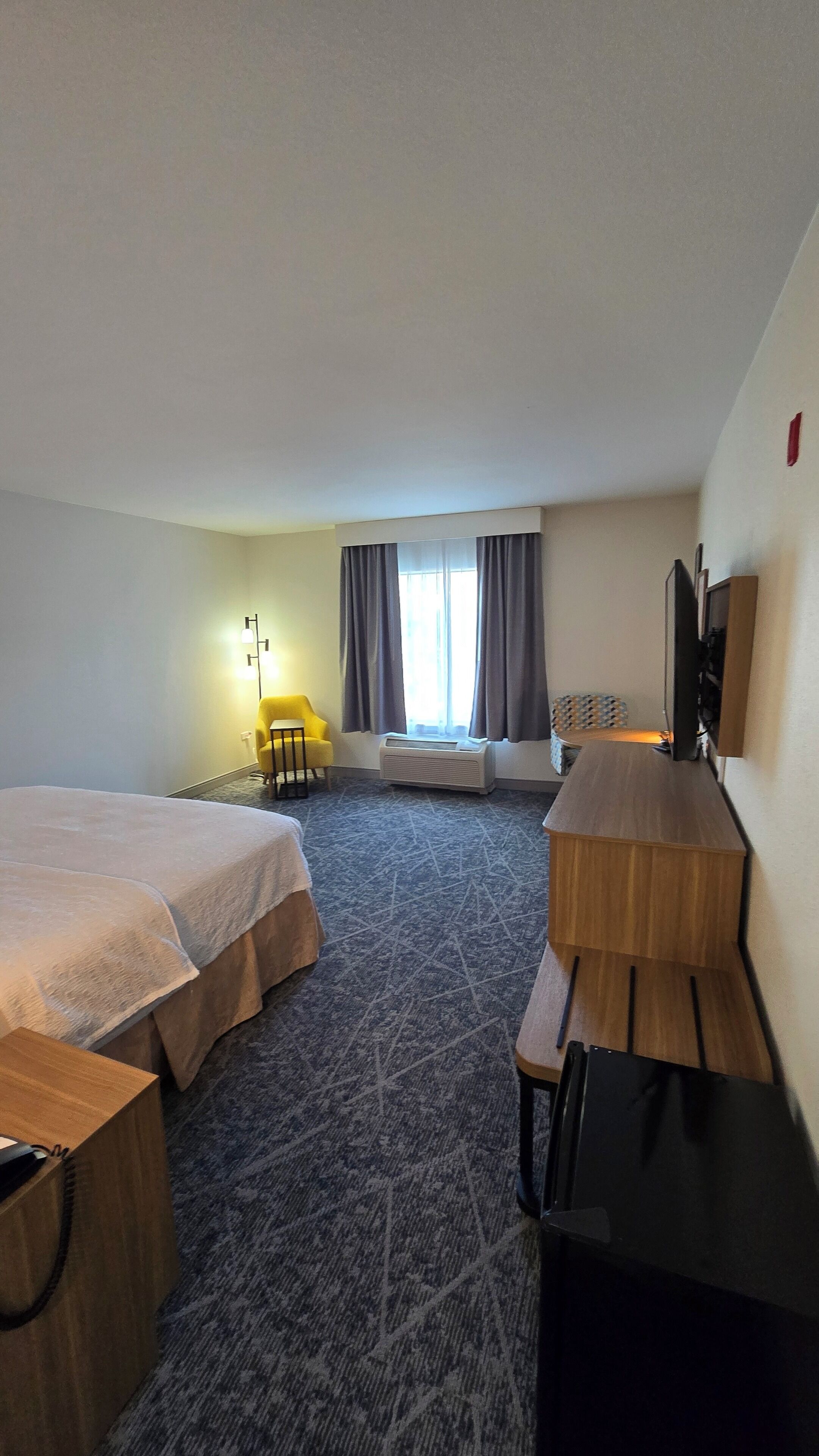 studio, 1 king bed, non smoking | premium bedding, desk, blackout curtains, iron/ironing board