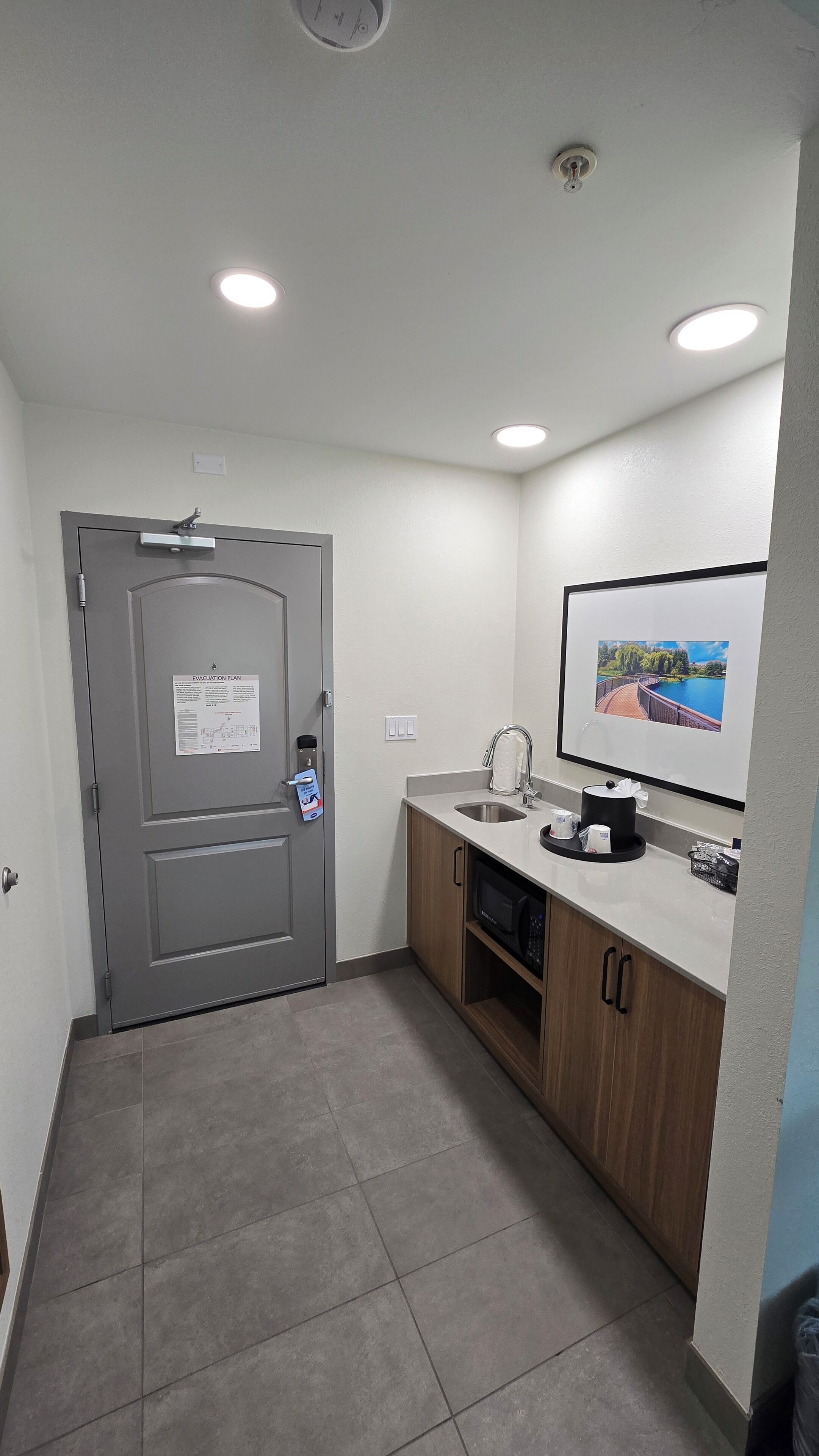 studio (2 queen beds with sofa bed) | premium bedding, desk, blackout curtains, iron/ironing board