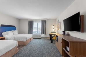 Room, 2 Queen Beds, Accessible, Non Smoking (Mobility & Hearing, Bathtub) | Premium bedding, desk, blackout drapes, iron/ironing board - Hampton Inn & Suites Chicago Deer Park (Barrington)
