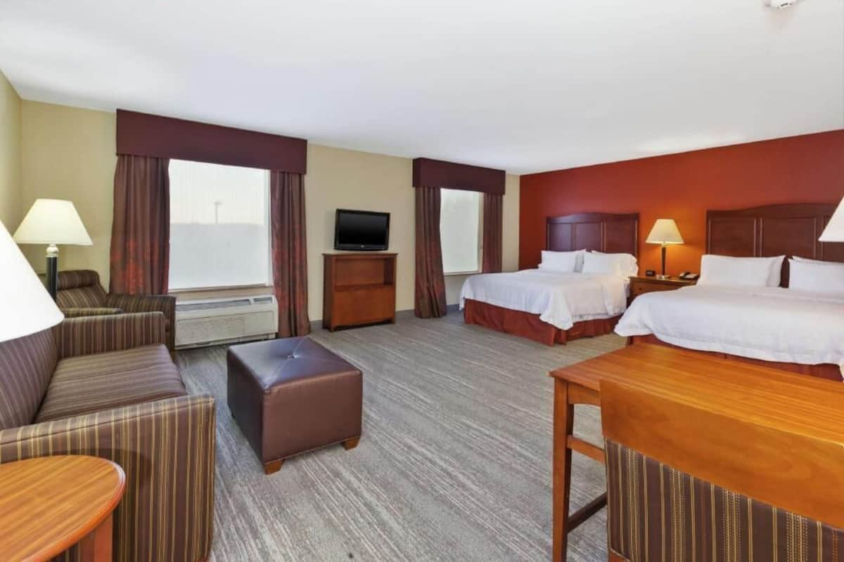 In-room safe, iron/ironing board, free wired internet, bed sheets