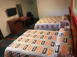 Desk, blackout drapes, free WiFi, bed sheets