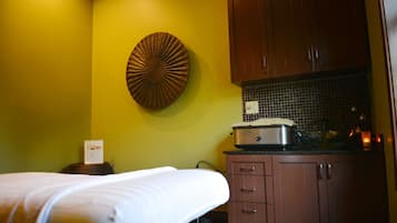 Body treatments, aromatherapy, hot stone massages, deep-tissue massages