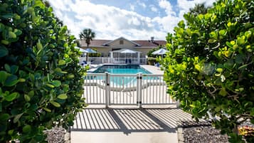 Outdoor pool, open 9:00 AM to 6:00 PM, pool umbrellas, sun loungers