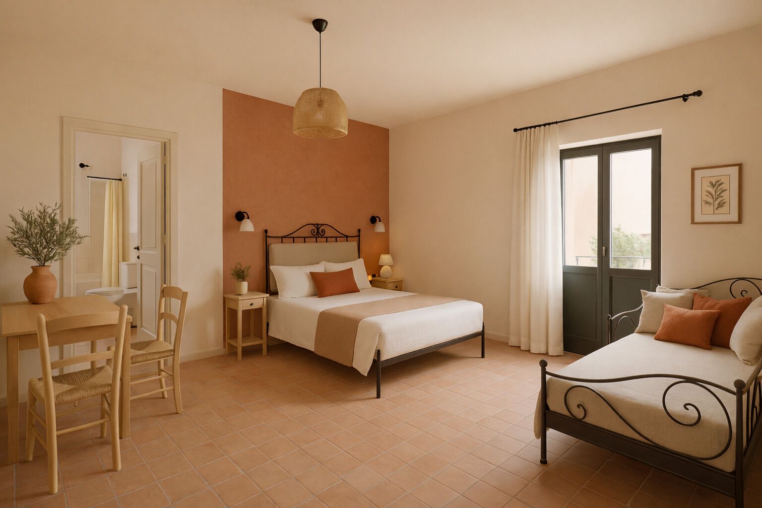 Firemannsrom – familie | Minibar, safe på rommet, skrivebord og barnesenger (inkludert)