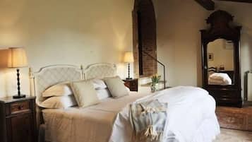 Chambre Double Deluxe | Draps en coton égyptien, literie de qualité supérieure