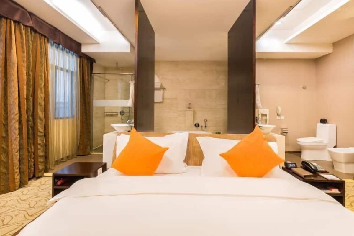 In-room safe, desk, blackout curtains, iron/ironing board