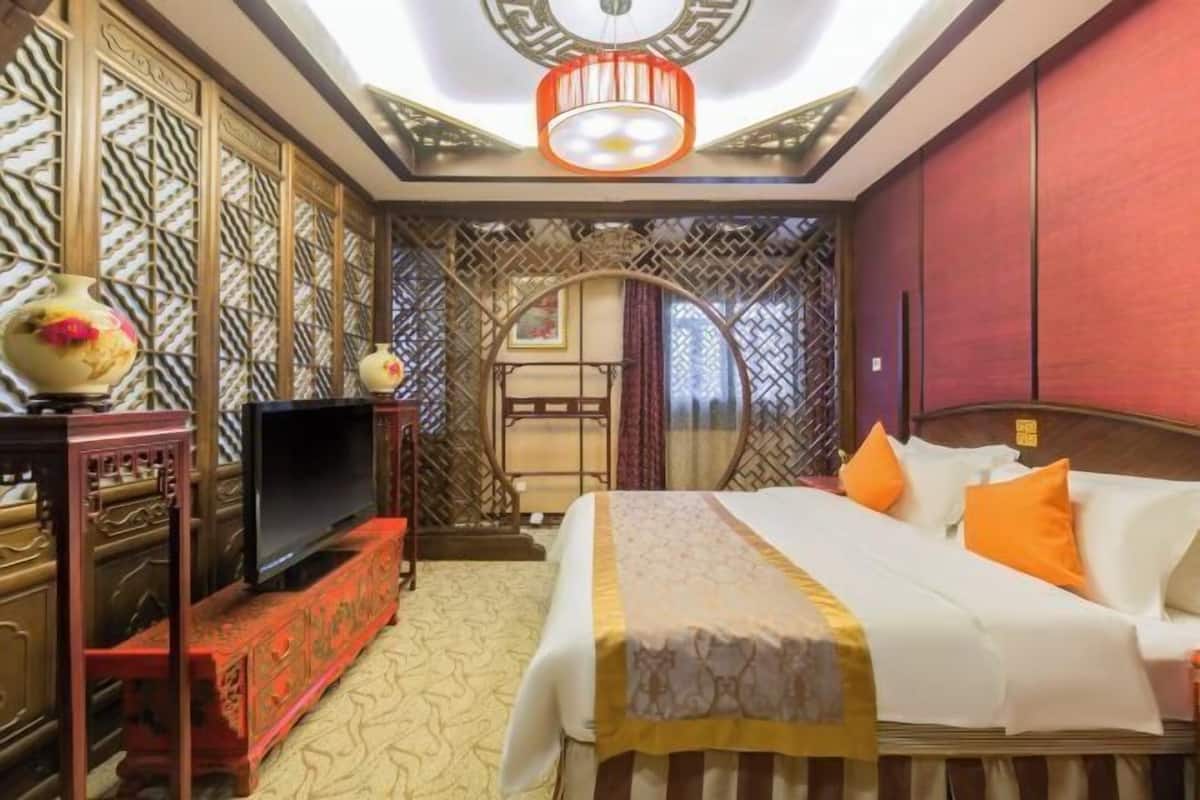 In-room safe, desk, blackout curtains, iron/ironing board