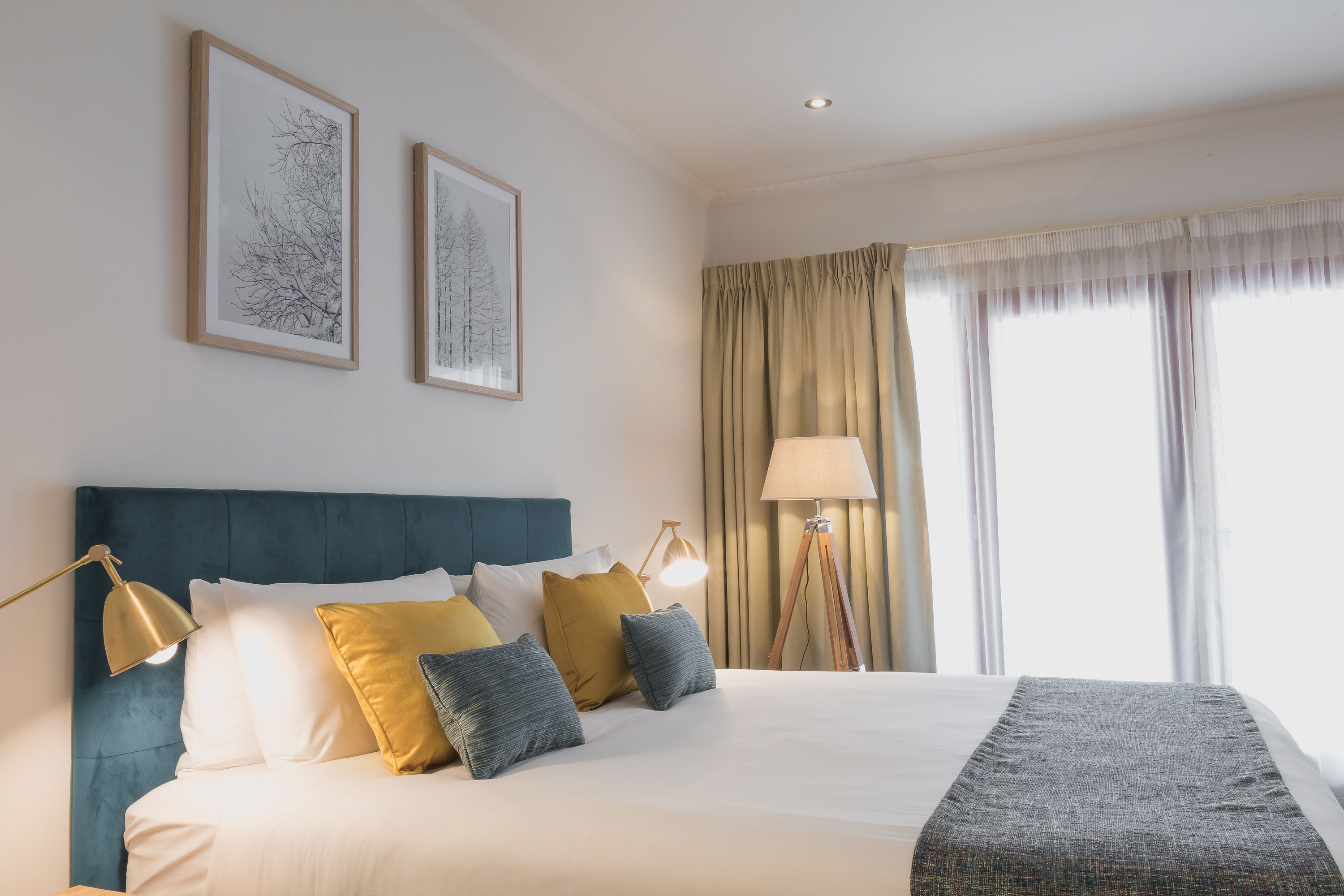 indulgence spa suite | premium bedding, pillow-top beds, minibar, desk