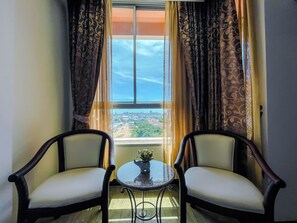 Stadsuitzicht vanuit accommodatie